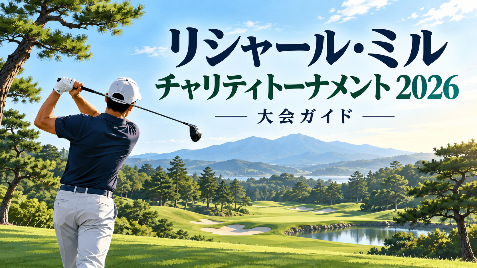 リシャール・ミル チャリティトーナメント2026の見どころと観戦案内の大会イメージイラスト
