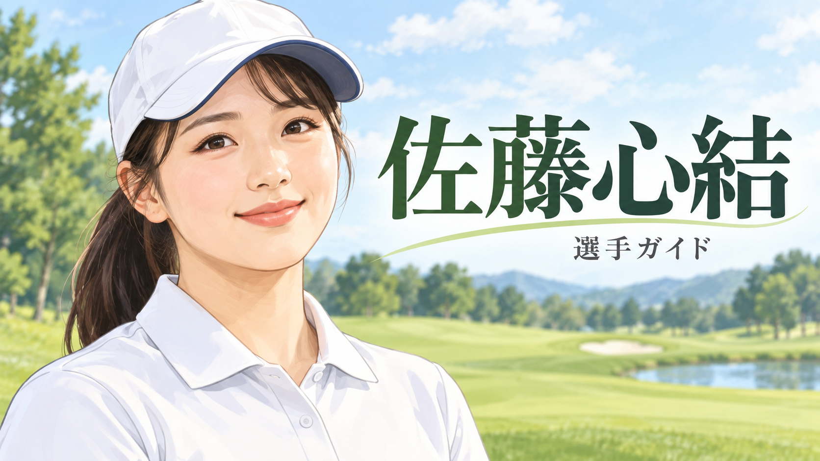 佐藤心結の似顔絵イラスト