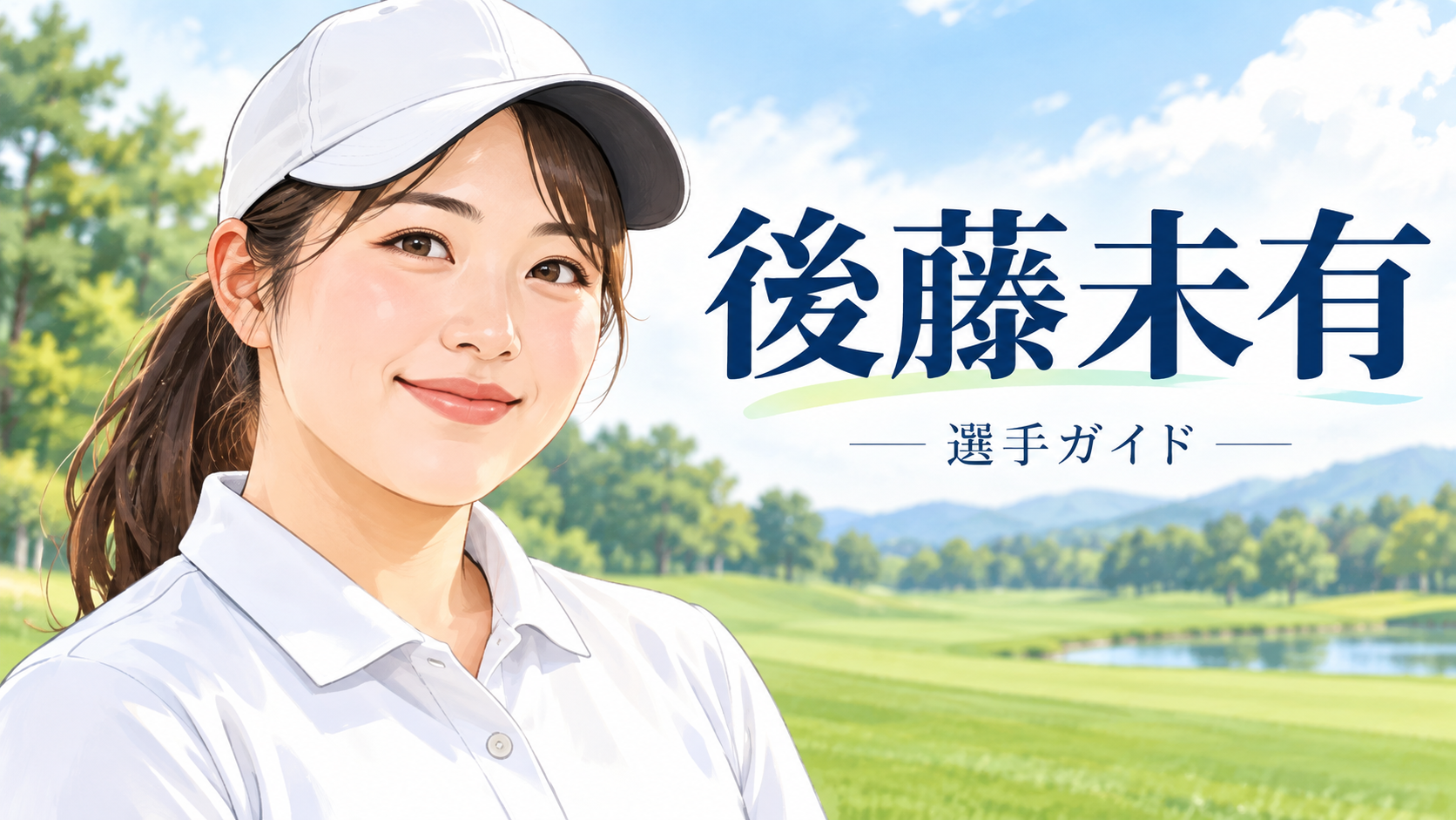 後藤未有の似顔絵イラスト