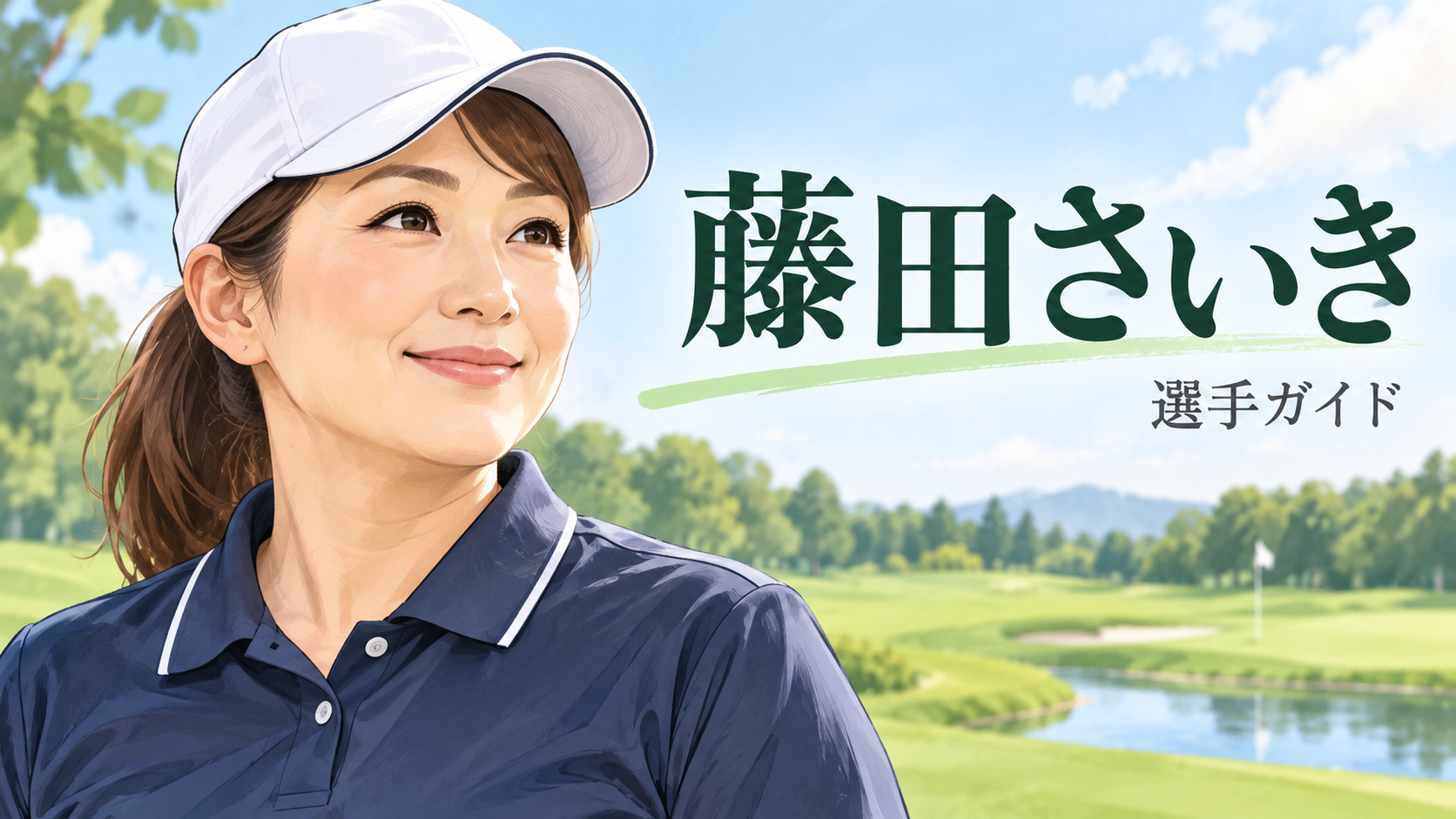 藤田さいきの似顔絵イラスト