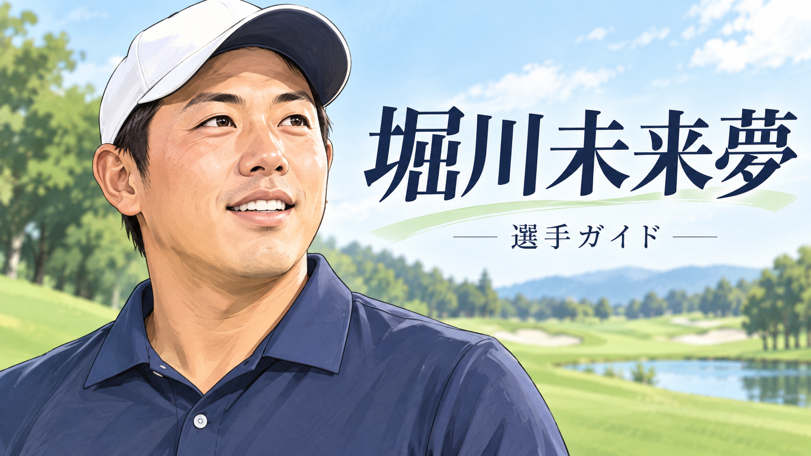 堀川未来夢の似顔絵イラスト