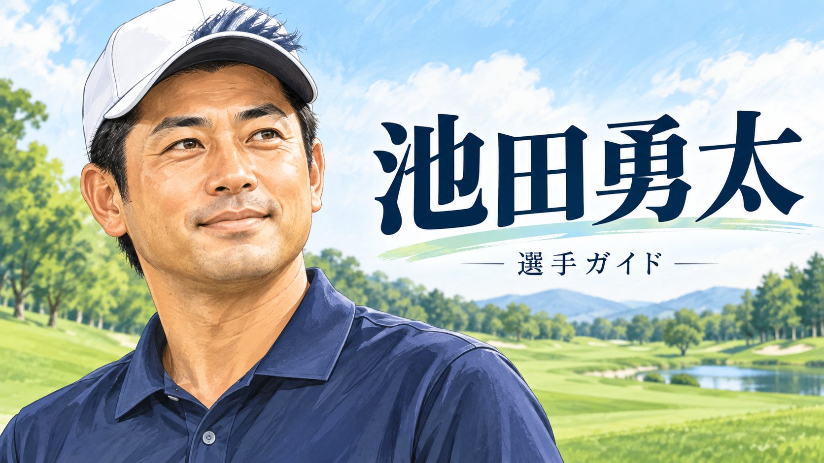 池田勇太の似顔絵イラスト