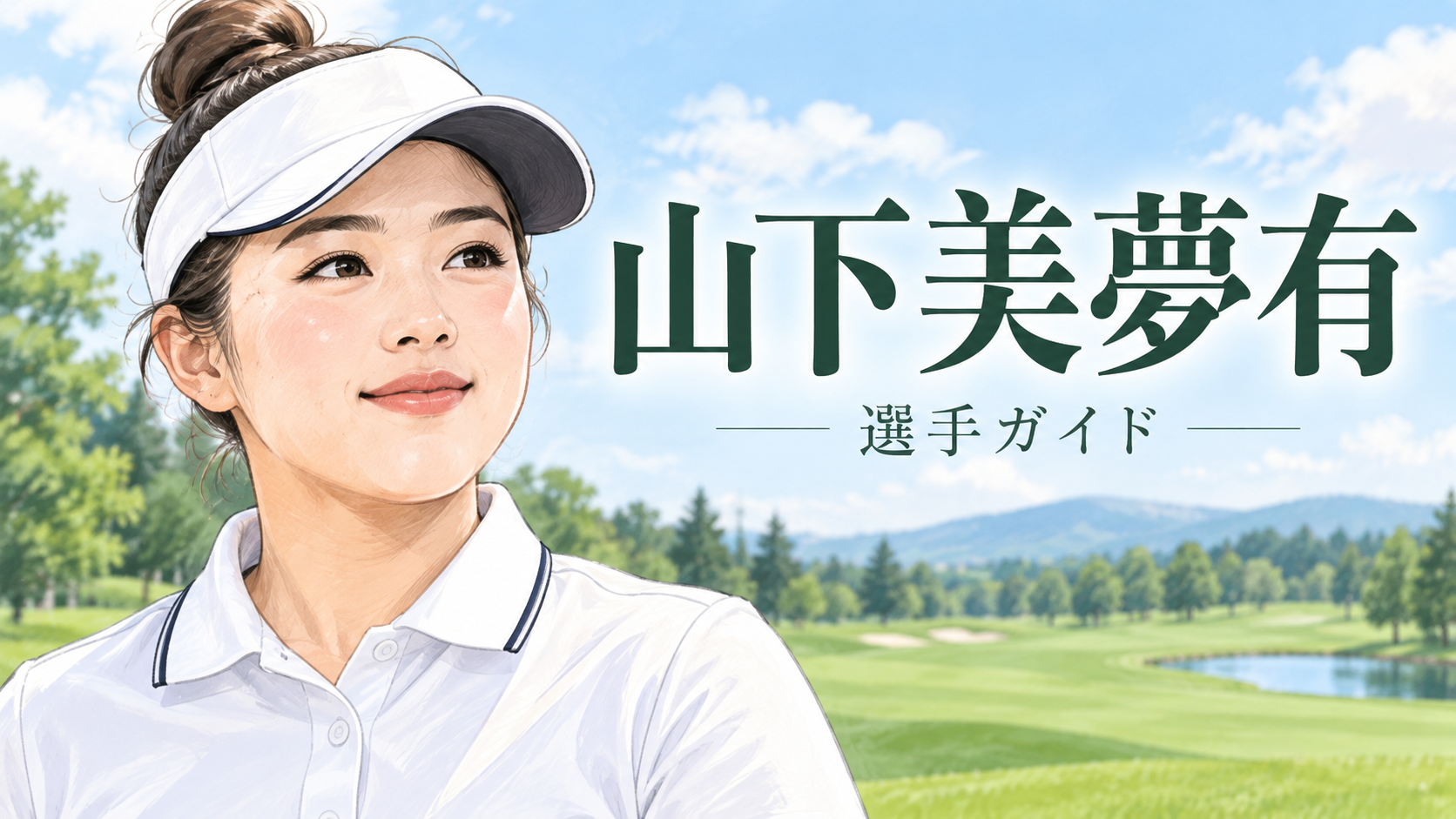 山下美夢有の似顔絵イラスト