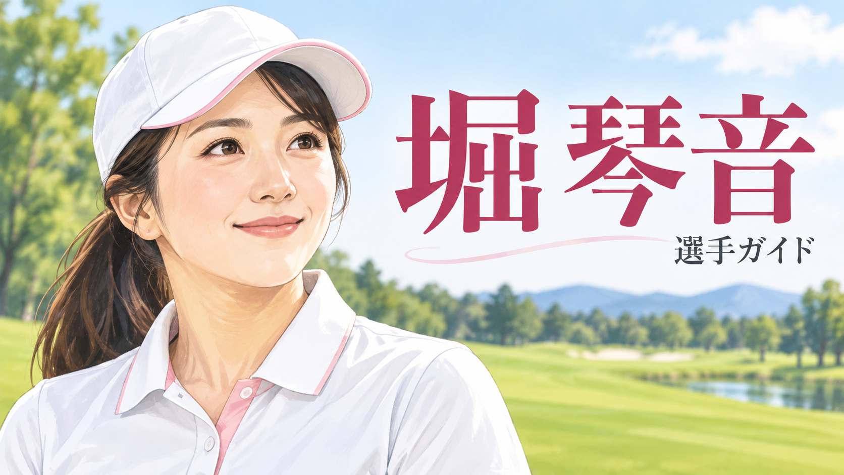 堀琴音の似顔絵イラスト