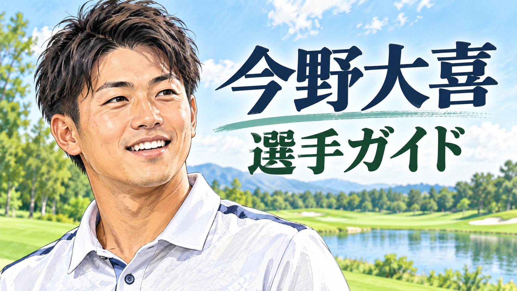 今野大喜の似顔絵イラスト
