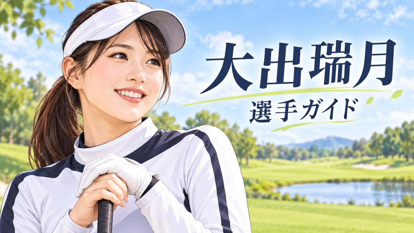 大出瑞月の似顔絵イラスト