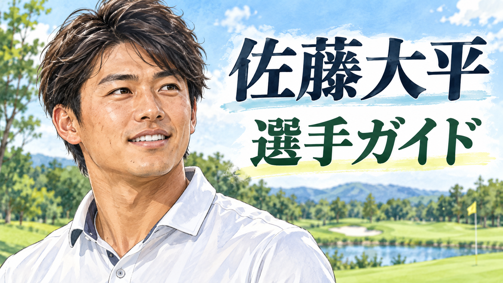 佐藤大平の似顔絵イラスト