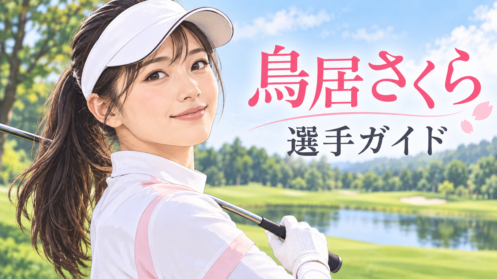 鳥居さくらの似顔絵イラスト