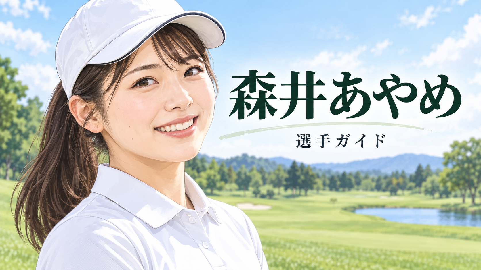 森井あやめの似顔絵イラスト