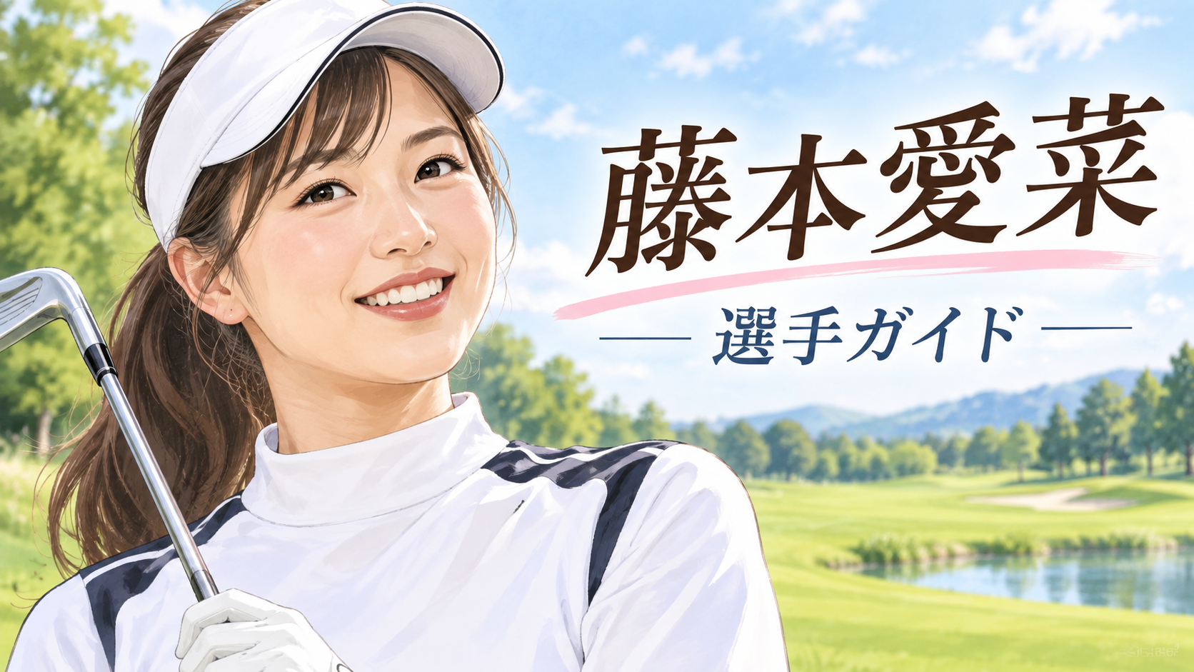 藤本愛菜の似顔絵イラスト